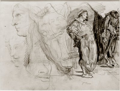 Don Quijote og hestehode av James Sidney Ensor