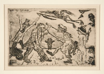 La col?re (Wrath), fra porteføljen Les p?ch?s capitaux (Dødssyndene) av James Ensor