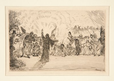 Kristus til tiggerne (Christ and the Beggars) av James Ensor