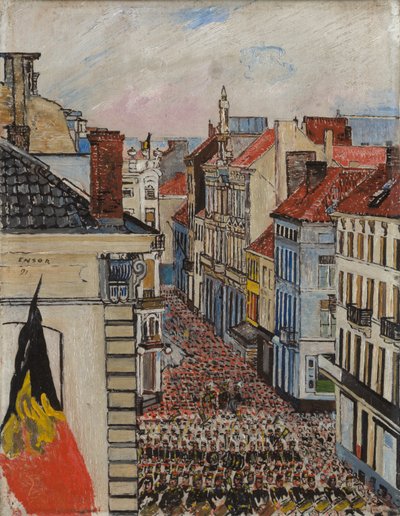Musikk i Vlaanderenstraat av James Ensor