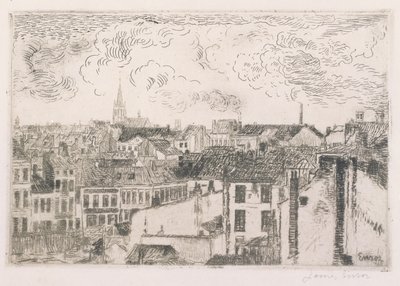 Hustakene i Oostende av James Ensor