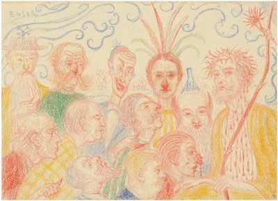 Scènes de la Vie du Christ Scener fra Kristi liv, 1910-1915. av James Ensor