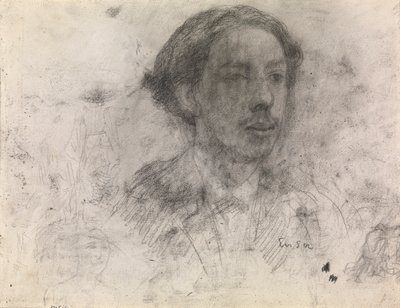 Selvportrett (kontinuerlig på papir) av James Ensor