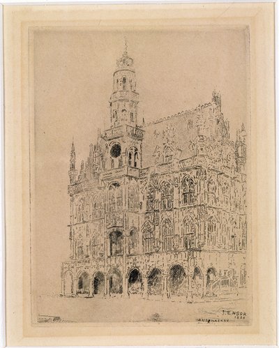 Rådhuset i Oudenaarde av James Ensor