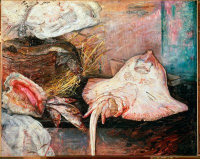 Stilleben med skøyte av James Ensor
