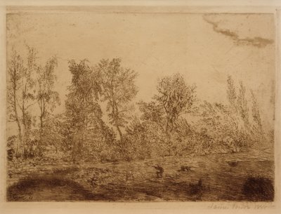 Vindkast i skogkanten av James Sidney Ensor