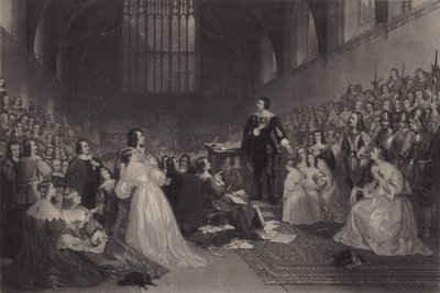 Rettsaken mot Thomas, jarl av Strafford, i Westminster Hall, 1641 av James F. Scott