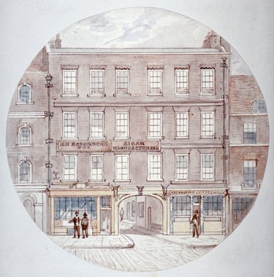 22 og 23 Farringdon Street, City of London, c1855. av James Findlay