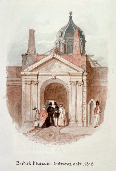 British Museum, inngangsport, 1848 av James Findlay