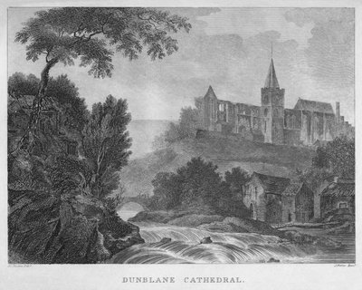 Dunblane katedral, 1804 av James Fittler