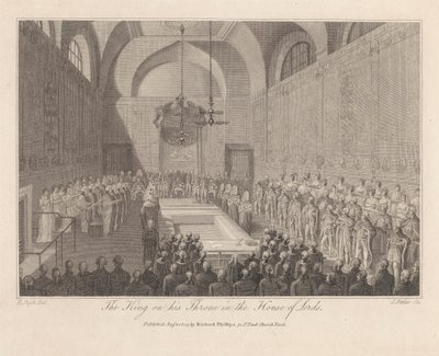 Konge på sin trone i House of Lords av James Fittler