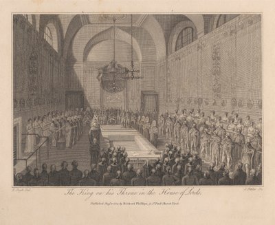 Konge på sin trone i House of Lords av James Fittler