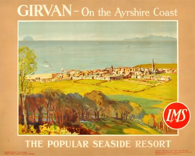 Girvan - På Ayrshire Coast. Det populære badestedet, 1920-tallet. av James Fullarton Sloane