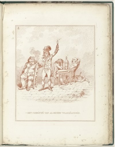 Komité for generell årvåkenhet, 1795 Komiteen for generell årvåkenhet (tittel på objekt) Hollandia Regenerata (serietittel) av James Gillray (possibly)