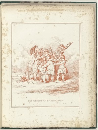 Alliansekomiteen, 1795 Alliansekomiteen (tittel på objekt) Hollandia Regenerata (serietittel) av James Gillray (possibly)