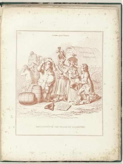 Komiteen for fransk rekvisisjon, 1795 The Committee of French Requisitions (tittel på objekt) Hollandia Regenerata (serietittel) av James Gillray (possibly)