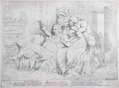 Bandelures, utgitt av SW Fores i 1791 (etsning) av James Gillray