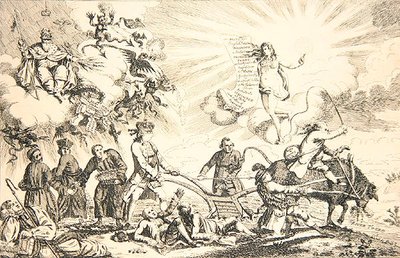 Kirkelig og politisk, nasjonens tilstand av James Gillray