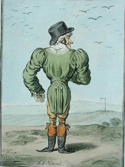 Half-Normal, utgitt av Hannah Humphrey i 1799 (håndfarget etsning) av James Gillray