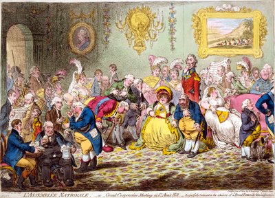 Nasjonalforsamlingen, 1804. av James Gillray