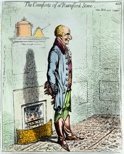 Komforten med Rumford-ovner av James Gillray
