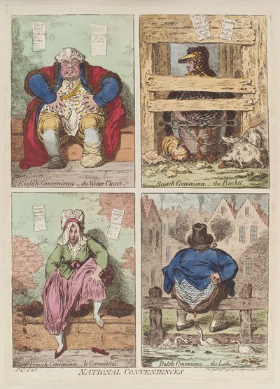 Nasjonale bekvemmeligheter, 1769 av James Gillray