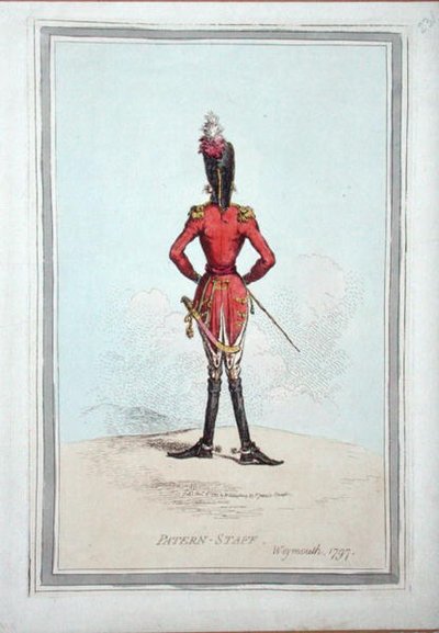 Pattern-Staff, utgitt av Hannah Humphrey i 1797 (håndfarget etsning) av James Gillray