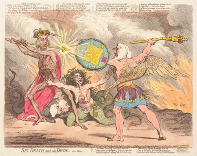 Synd, død og djevelen, se Milton av James Gillray