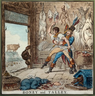 Talleyrand og Bonaparte av James Gillray