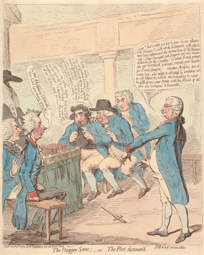 Dolkscenen: - eller - Den avslørte sammensvergelsen av James Gillray