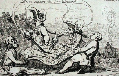 The Dutch Divisions, utgitt av S.W. Fores i 1787 (etsing) av James Gillray
