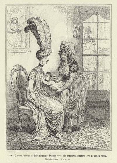 Den fasjonable mammaen av James Gillray