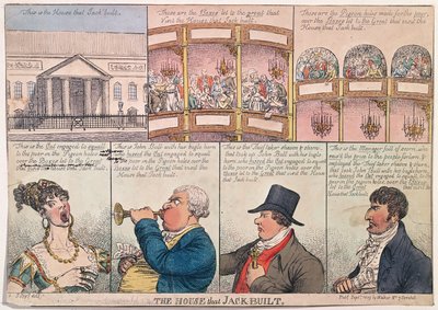 The House that Jack Built, utgitt av Walker i 1809 (håndfarget etsning) av James Gillray