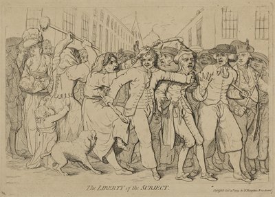 The Liberty of the Subject, publisert 15. oktober 1779 av James Gillray