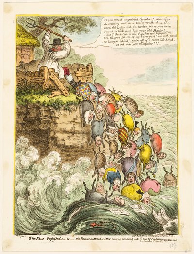 Grisene besatt av James Gillray