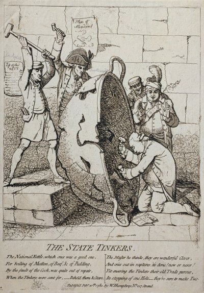 The State Tinkers, utgitt av William Humphrey i 1780 av James Gillray