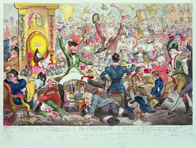 Unionsklubben av James Gillray