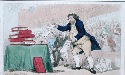 Ordeteren, utgitt av S.W. Fores i 1788 (håndfarget etsning) av James Gillray