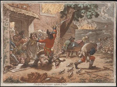 United Irishmen på vakt av James Gillray