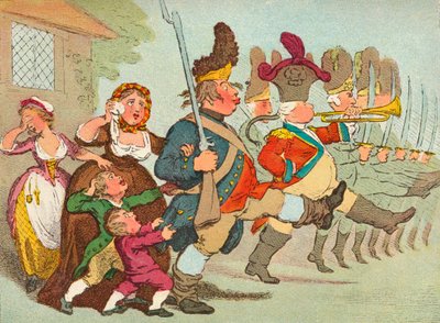 John Bull går til krigene, c1700-tallet, 1902 av James Gilray