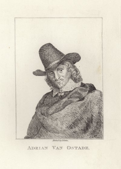 Adriaen van Ostade, døpt som Adriaen Jansz Hendricx. Etset av James Girtin. av James Girtin