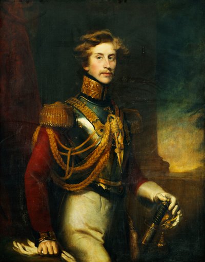 Portrett av Arthur Vansittart, trekvarts lengde, i uniformen til livgarden, av James Godsell Middleton