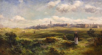 St Andrews fra golfbanen av James Gustavus Hope Spindler