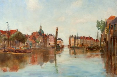 Havnen i Dort av James Guthrie Orchar