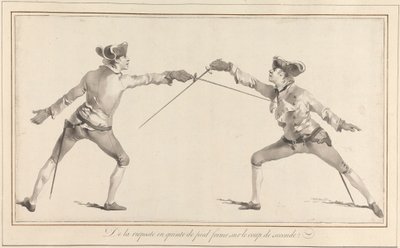 Fra Riposte i en Quinte de Pied-form på Blow in a Second av James Gwin