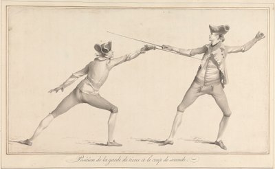 Plassering av Garde de Tierce og Coup de Seconde av James Gwin