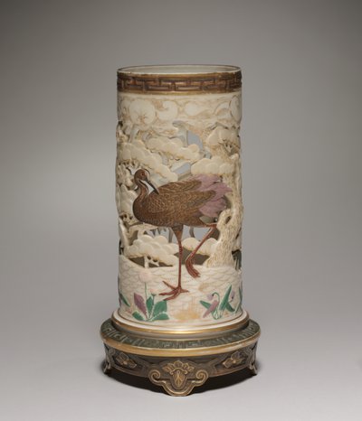 Vase, produsent Worcester Porcelain Factory, 1873 av James Hadley