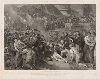 Lord Nelsons død. av James Heath