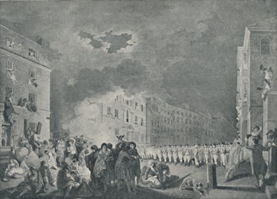 The Riot in Broad Street, 7. juni 1780, 1920 av James Heath