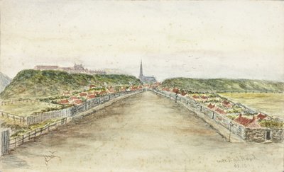 Mile End Road (akvarell og kroppsfarge på papir) av James Henry Cleet